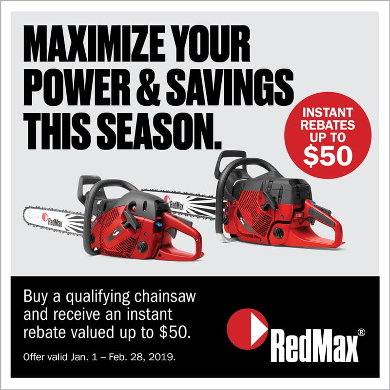 RedMax Chainsaw Rebates